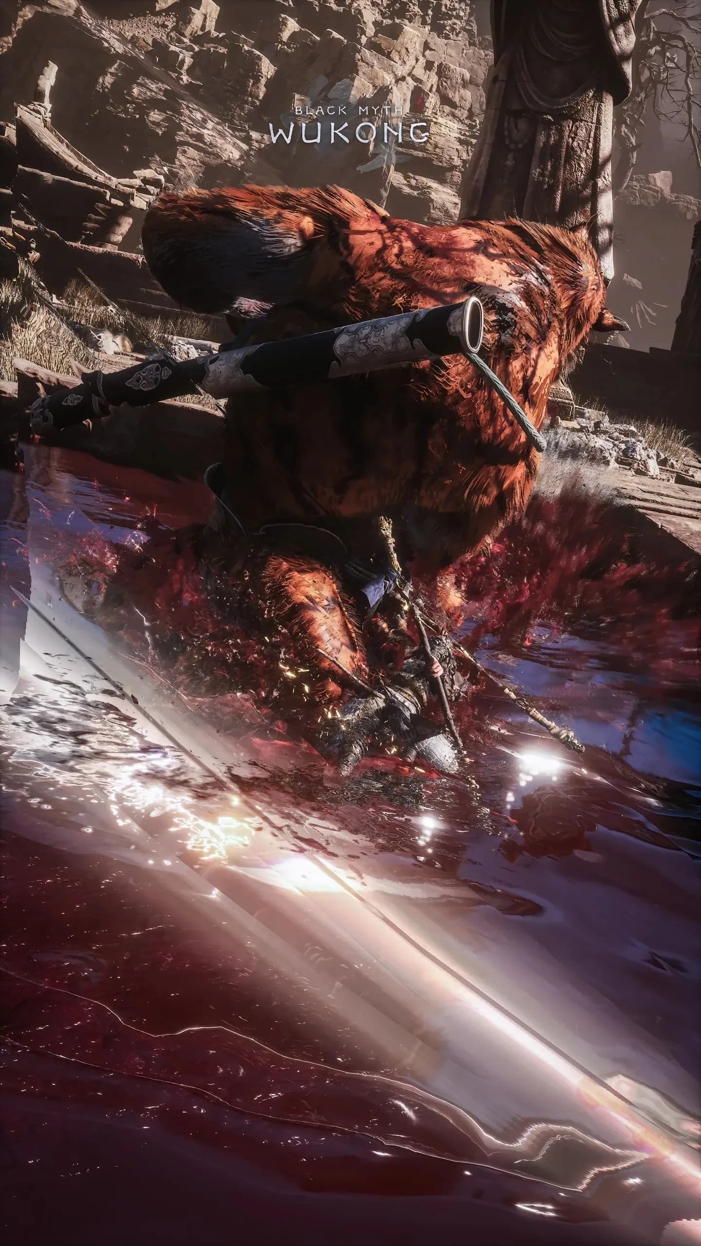 Black Myth Phone Wallpaper - Black Myth: Wukong 2K phone wallpaper