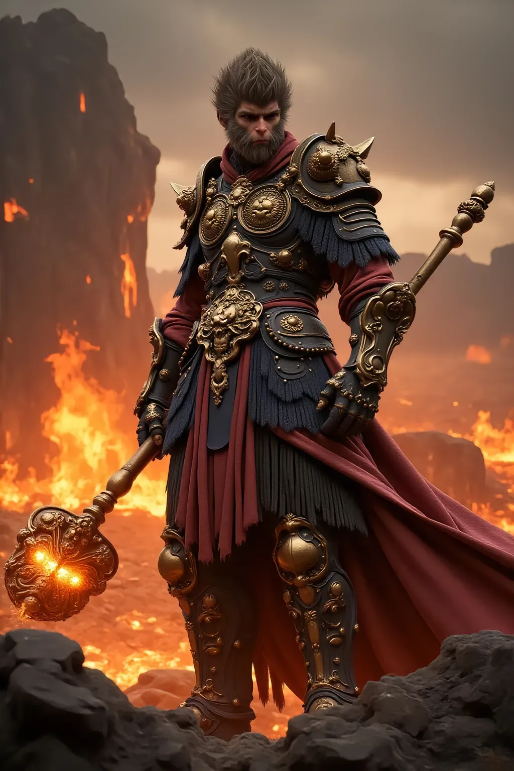 Black Myth Phone Wallpaper - Black Myth: Wukong FHD phone wallpaper
