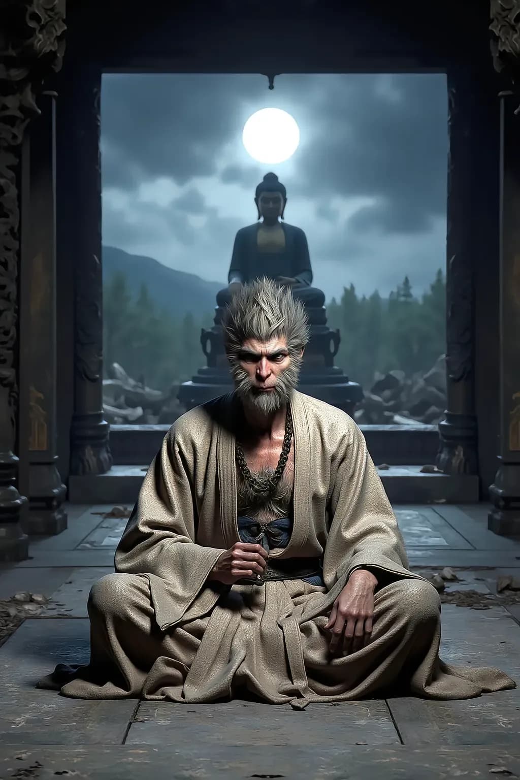 Black Myth Phone Wallpaper - Black Myth: Wukong FHD phone wallpaper