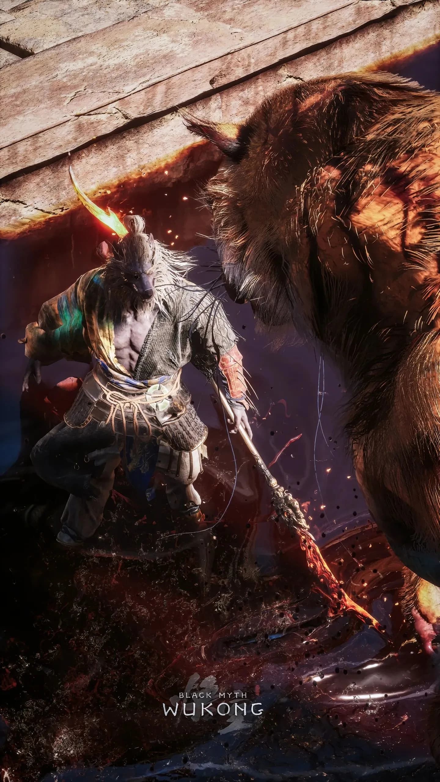 Black Myth Phone Wallpaper - Black Myth: Wukong 2K phone wallpaper