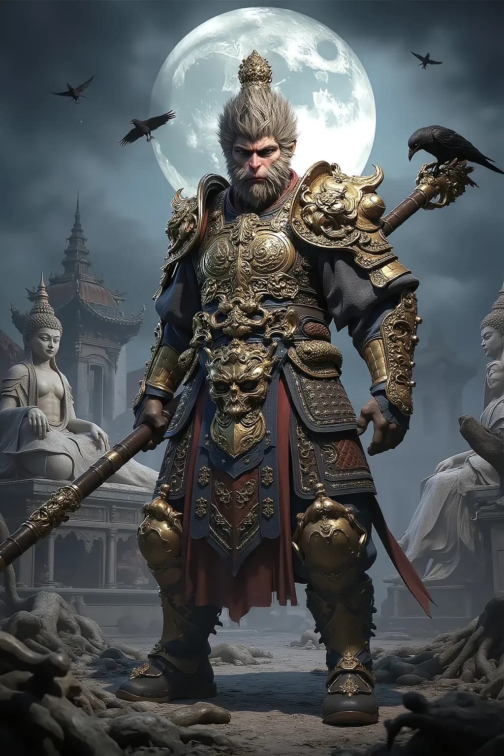 Black Myth Phone Wallpaper - Black Myth: Wukong FHD phone wallpaper