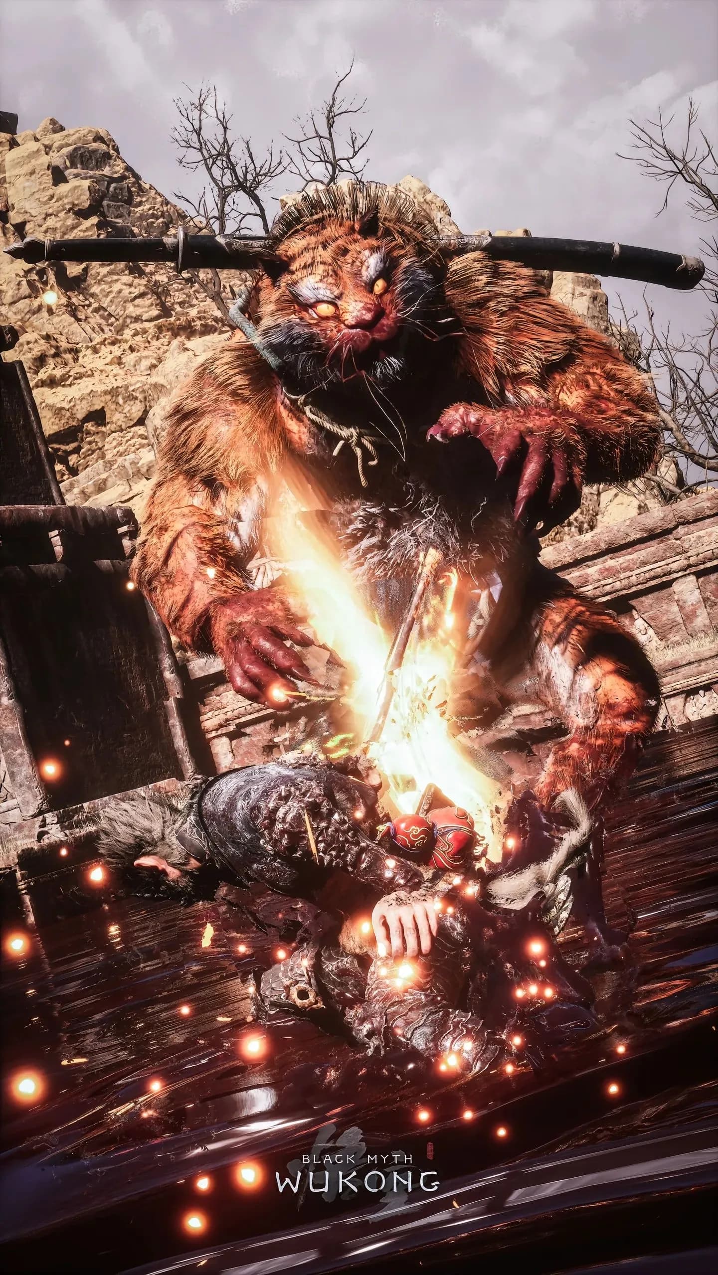Black Myth Phone Wallpaper - Black Myth: Wukong 2K phone wallpaper