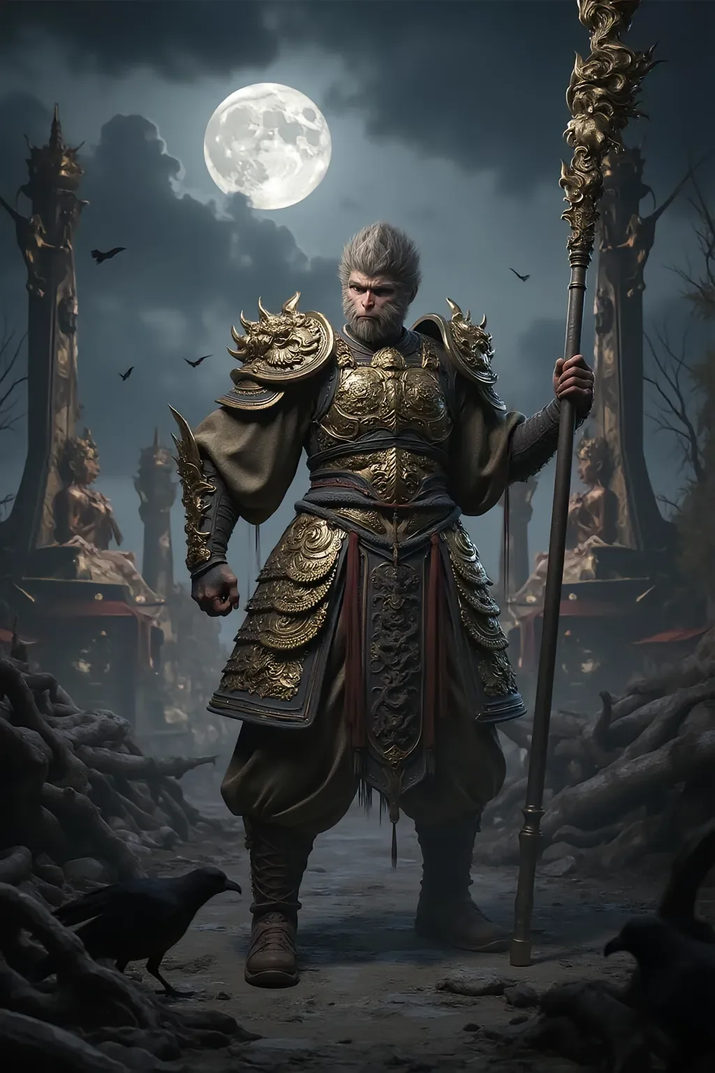 Black Myth Phone Wallpaper - Black Myth: Wukong FHD phone wallpaper