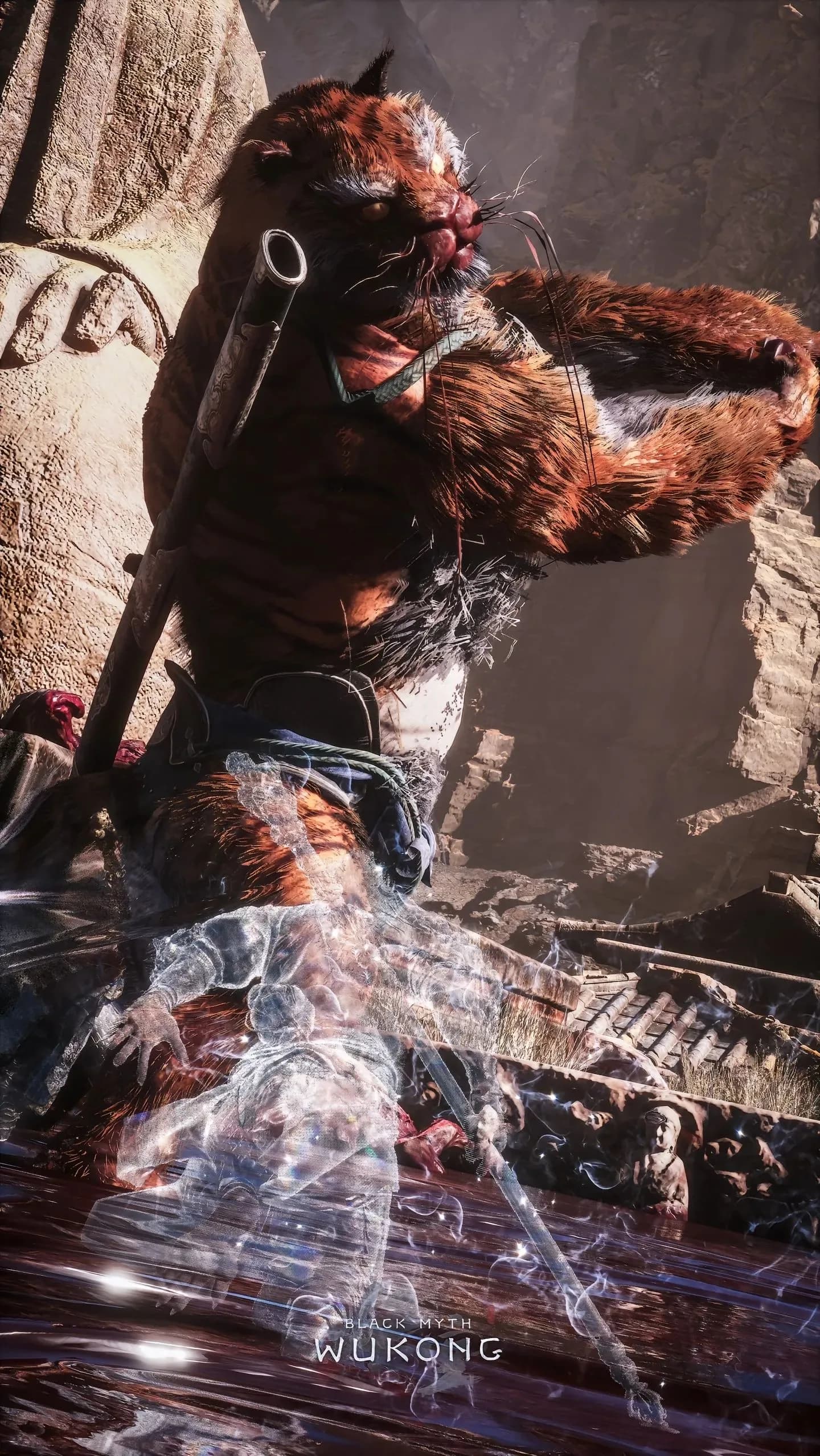 Black Myth Phone Wallpaper - Black Myth: Wukong 2K phone wallpaper