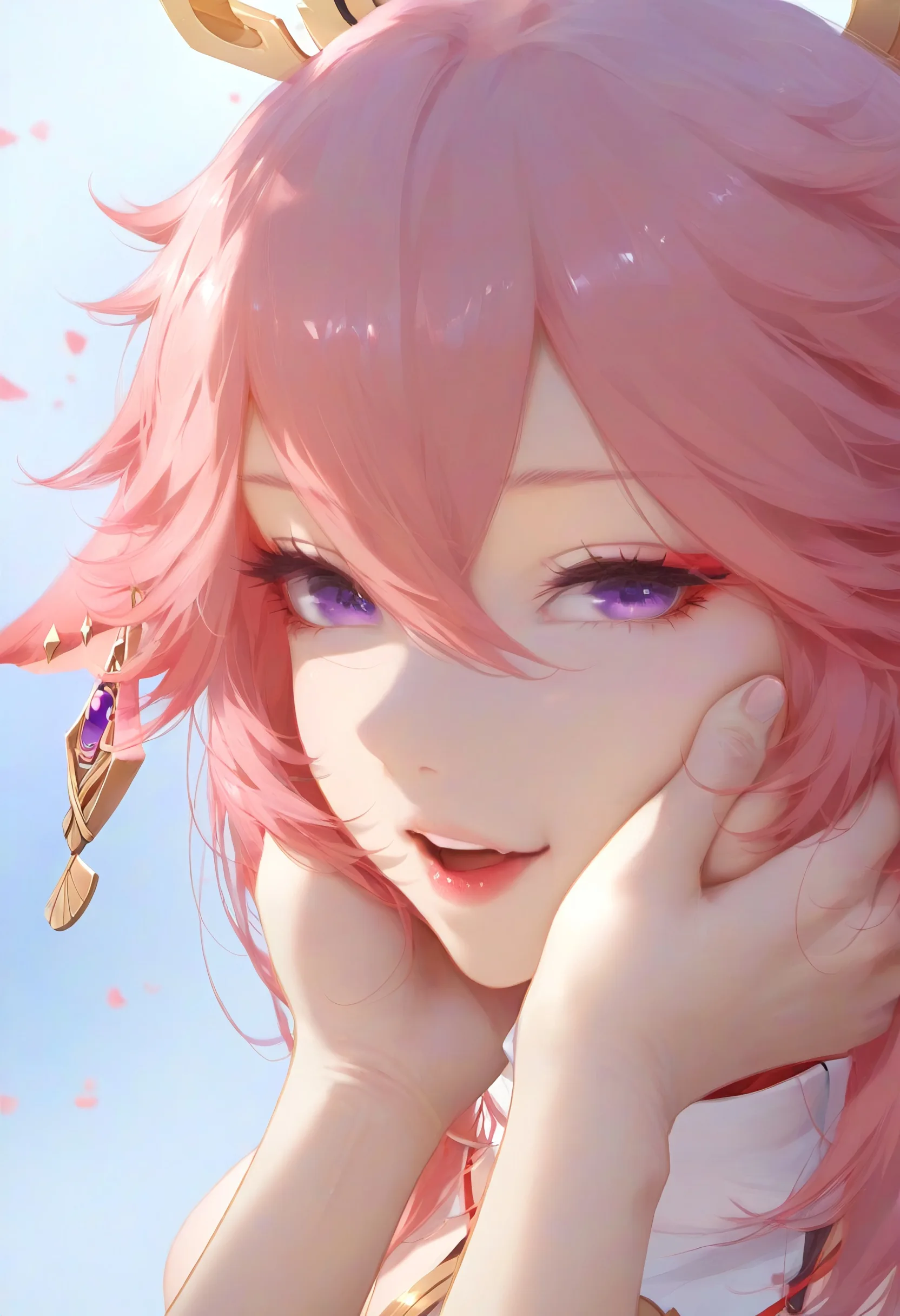 Yae Miko Phone Wallpaper - Genshin Impact 2K phone wallpaper