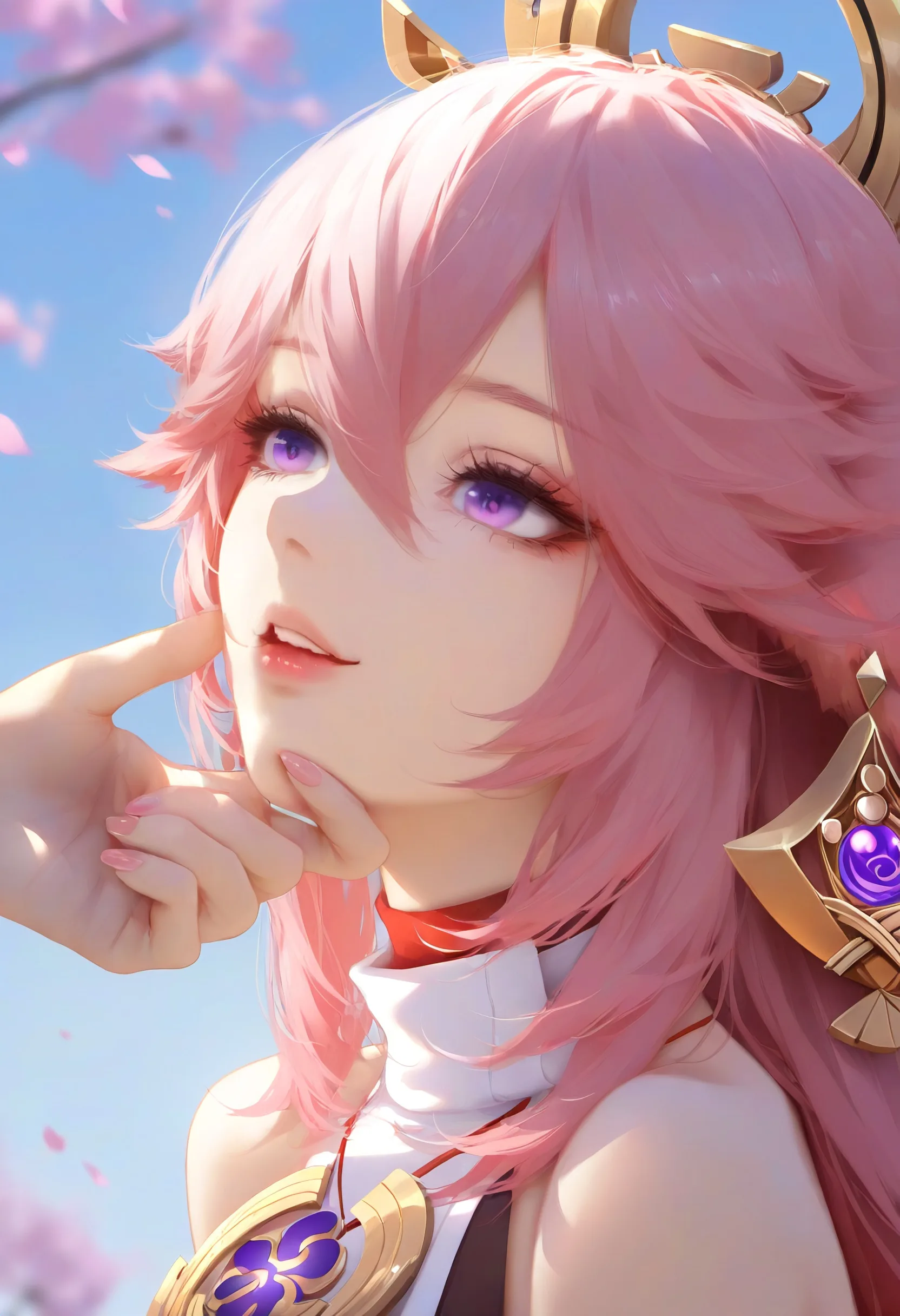 Yae Miko Phone Wallpaper - Genshin Impact 2K phone wallpaper