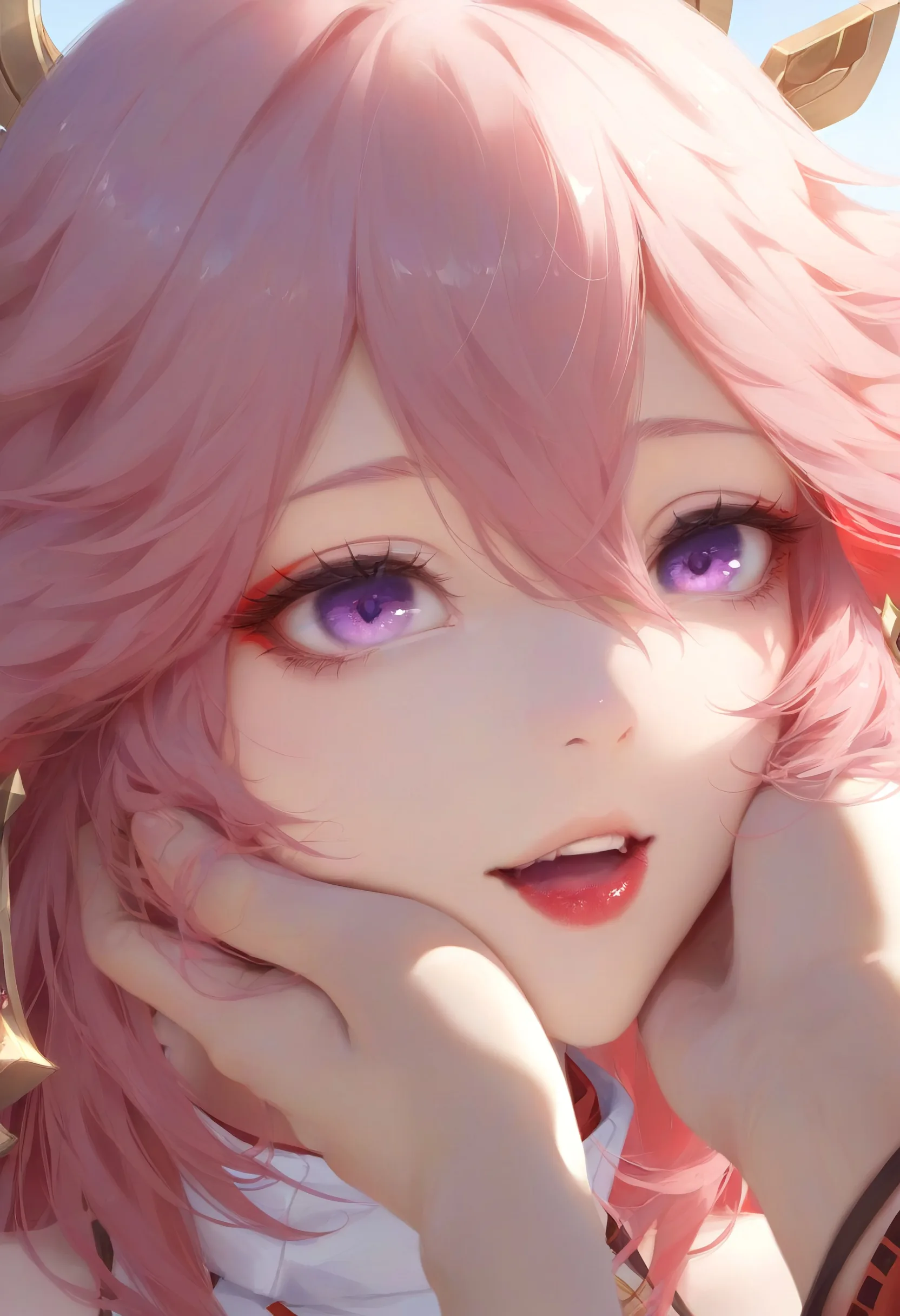 Yae Miko Phone Wallpaper - Genshin Impact 2K phone wallpaper