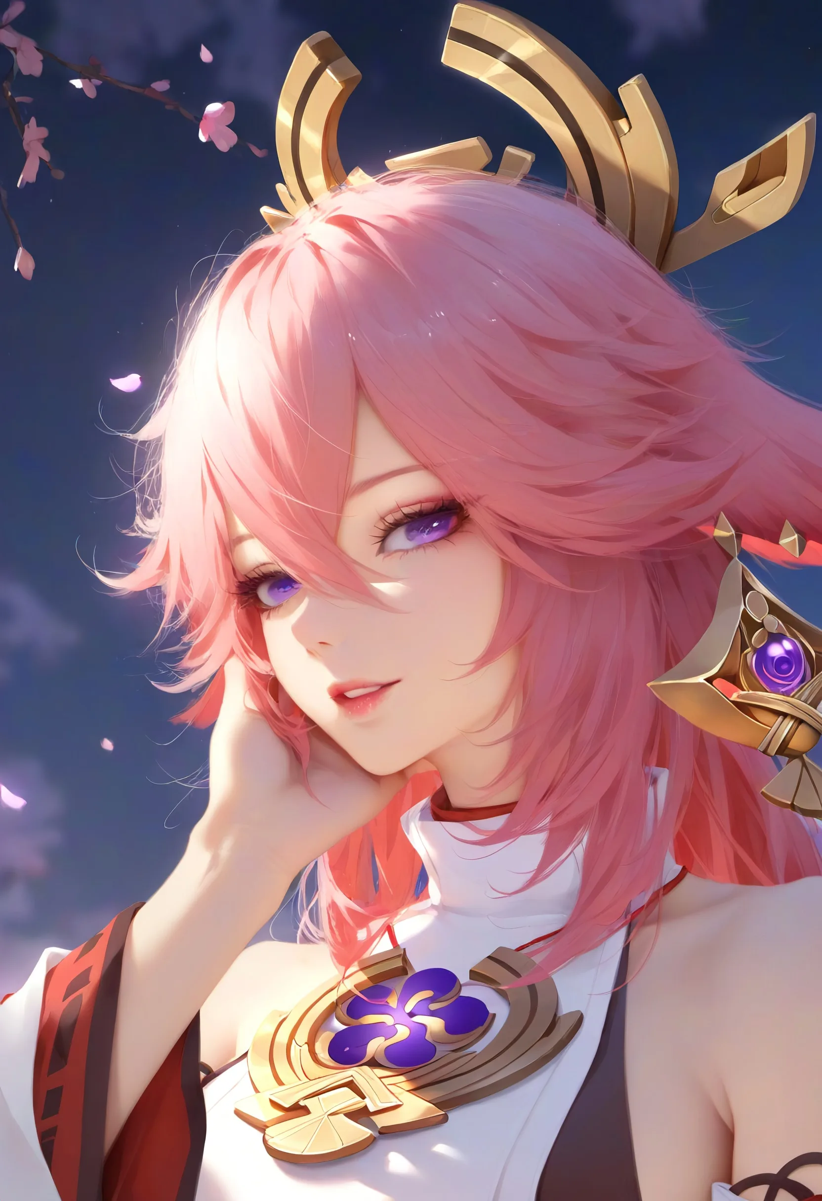 Yae Miko Phone Wallpaper - Genshin Impact 2K phone wallpaper