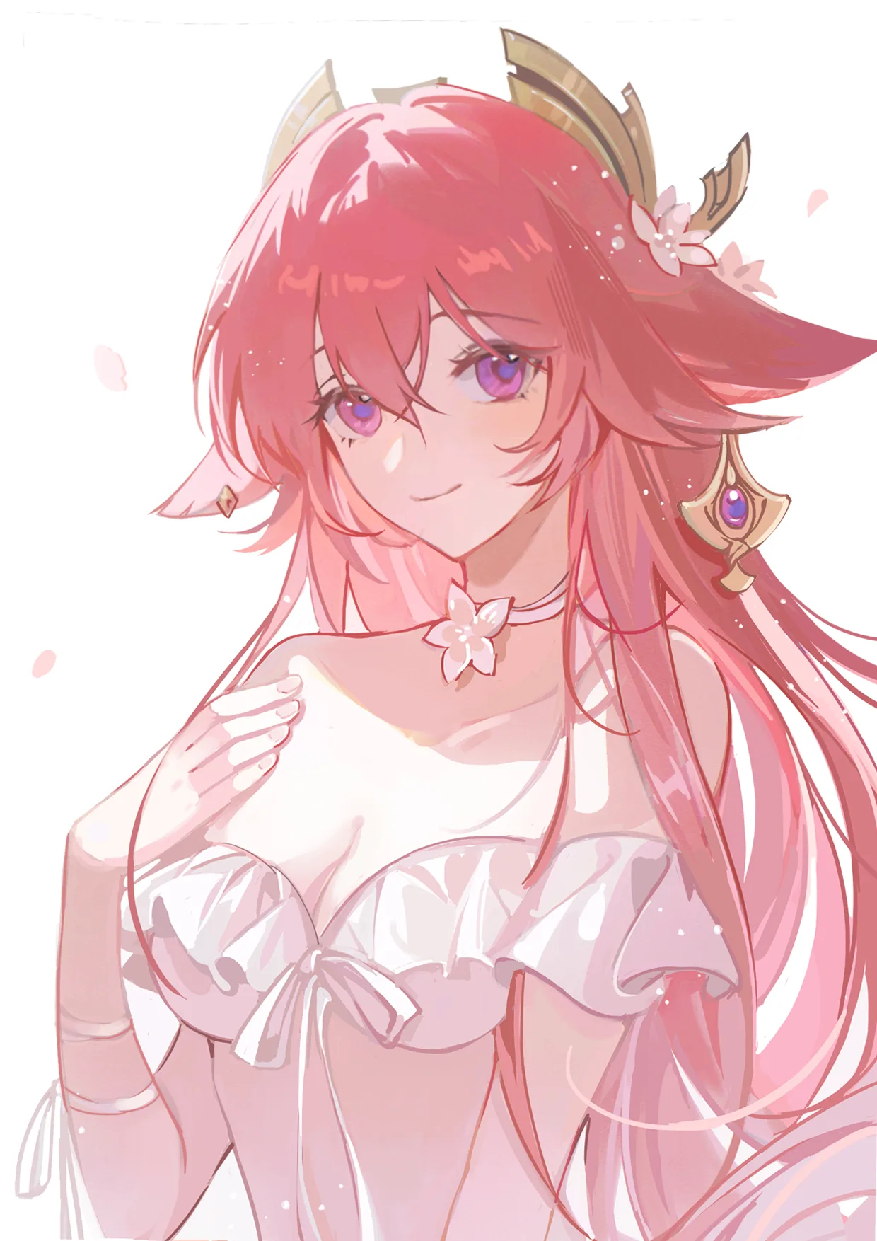 Yae Miko Phone Wallpaper - Genshin Impact FHD phone wallpaper