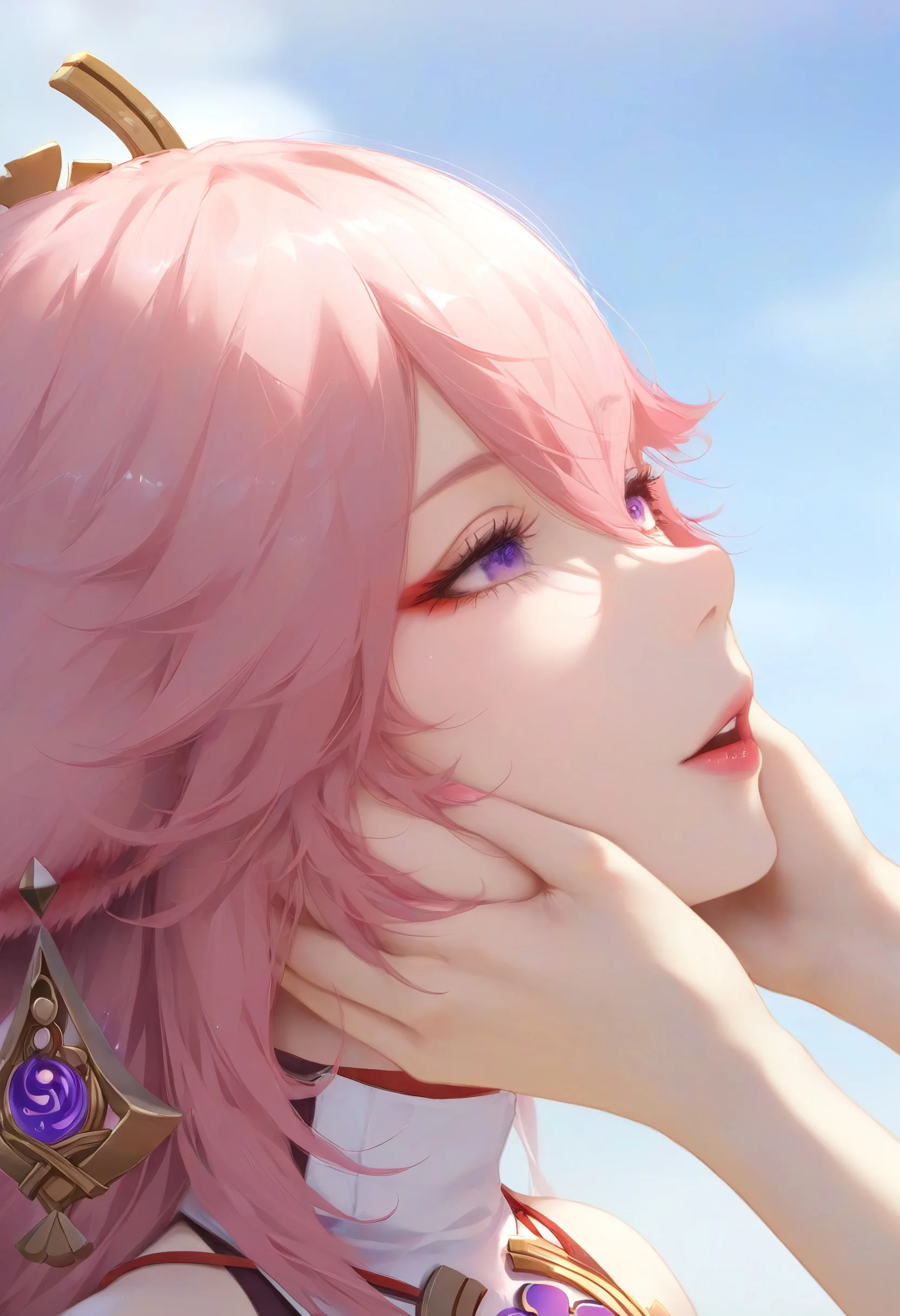 Yae Miko Phone Wallpaper - Genshin Impact 2K phone wallpaper