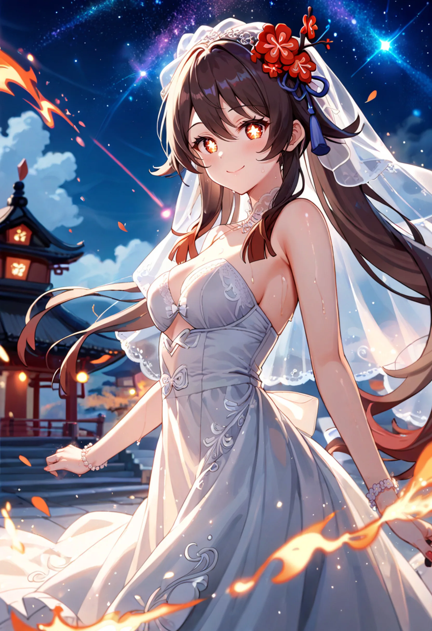 Hu Tao Phone Wallpaper - Genshin Impact 2K phone wallpaper