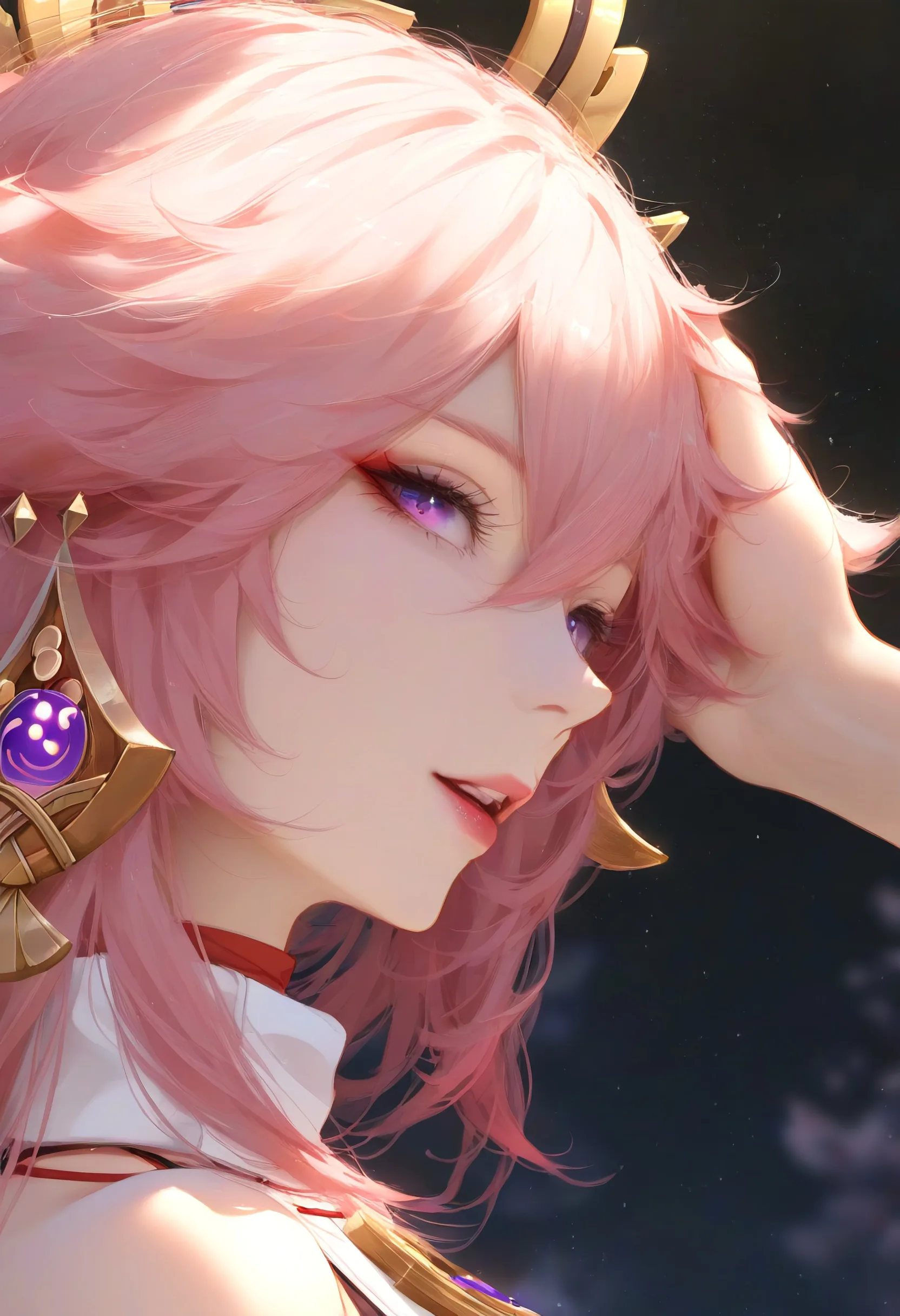 Yae Miko Phone Wallpaper - Genshin Impact 2K phone wallpaper