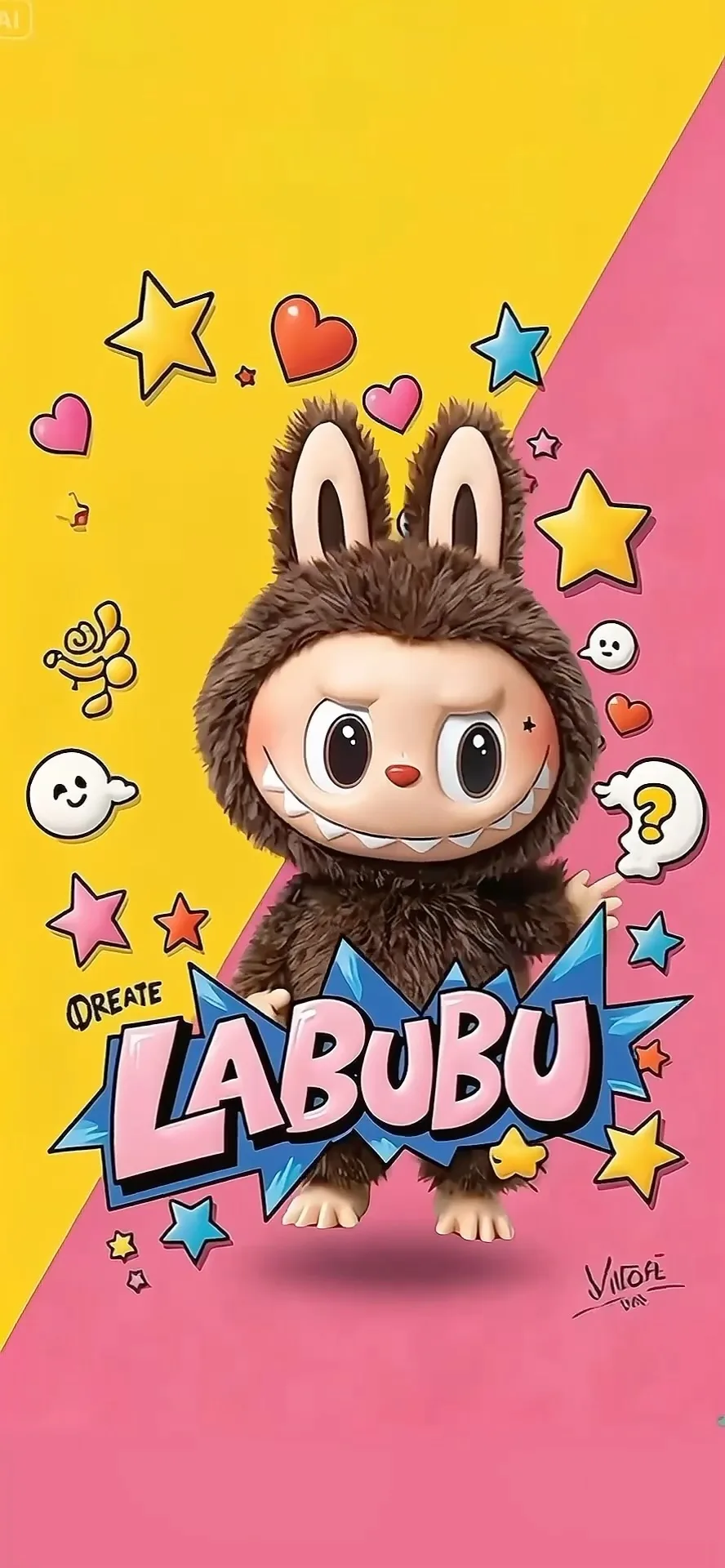 Labubu Phone Wallpaper - Labubu: The Monsters FHD phone wallpaper