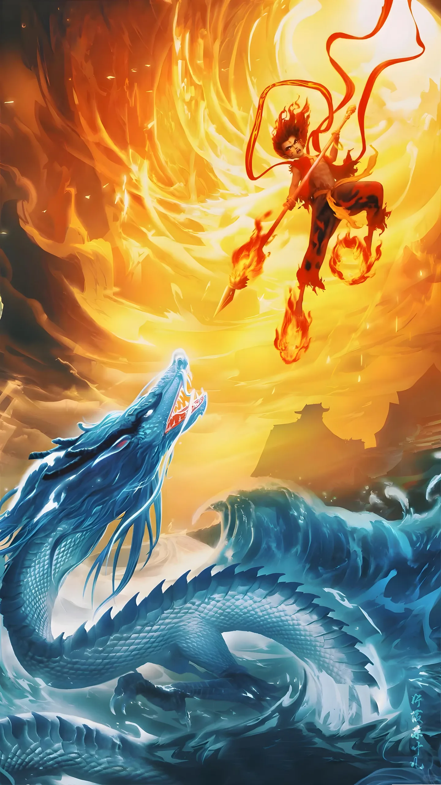 Ne Zha Phone Wallpaper - Ne Zha 6K phone wallpaper