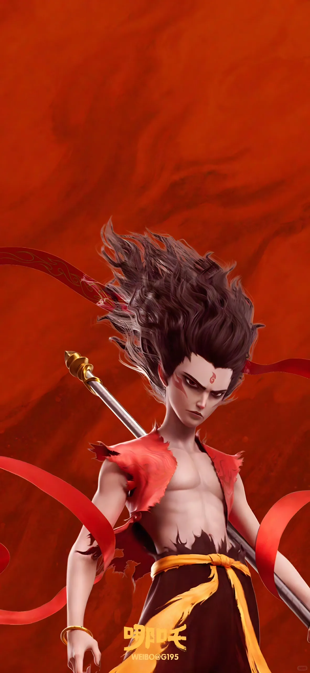 Ne Zha Phone Wallpaper - Ne Zha 6K phone wallpaper