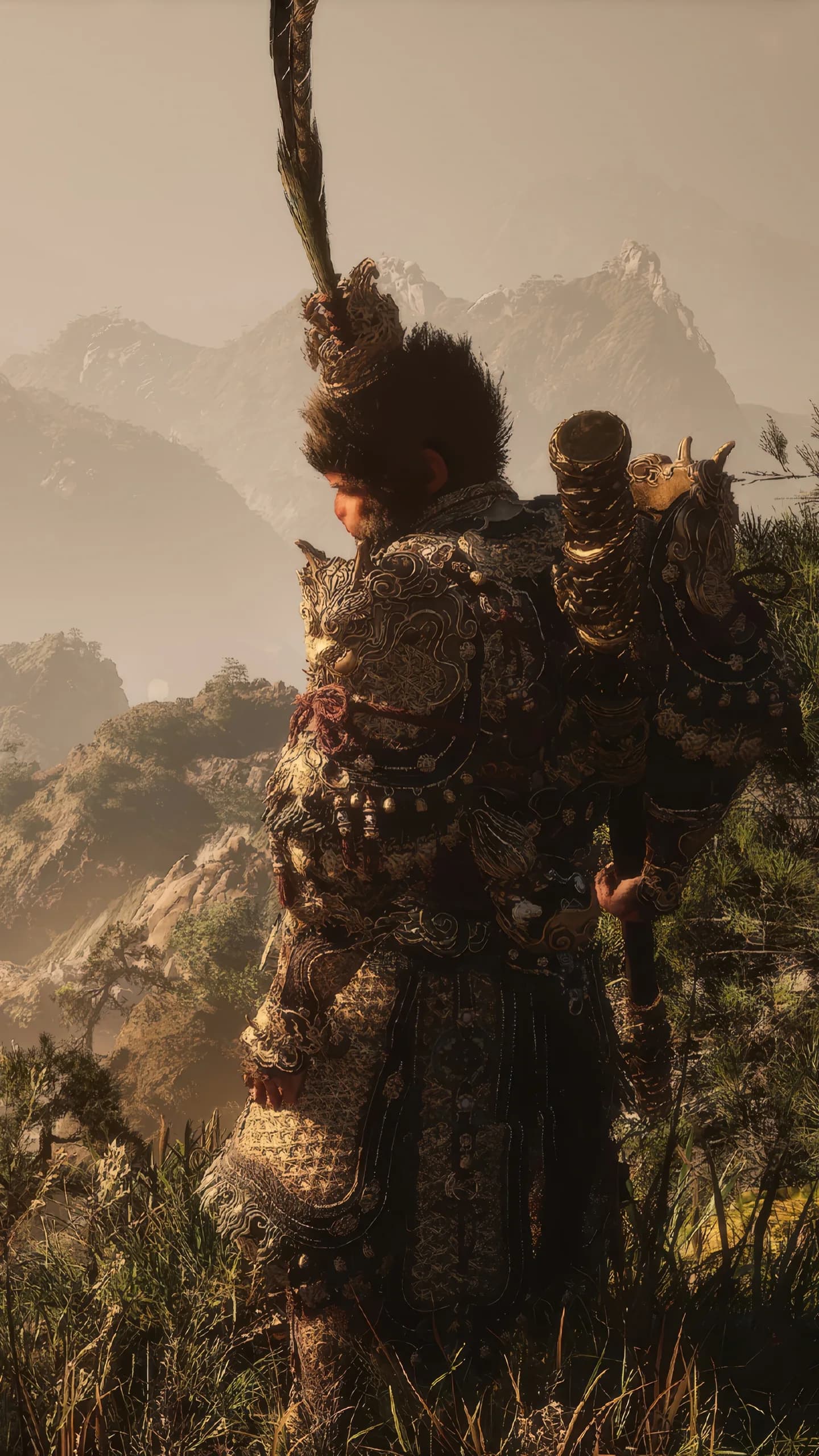 Black Myth: Wukong Mythic Warrior Portrait 01 - Black Myth: Wukong 4K phone wallpaper