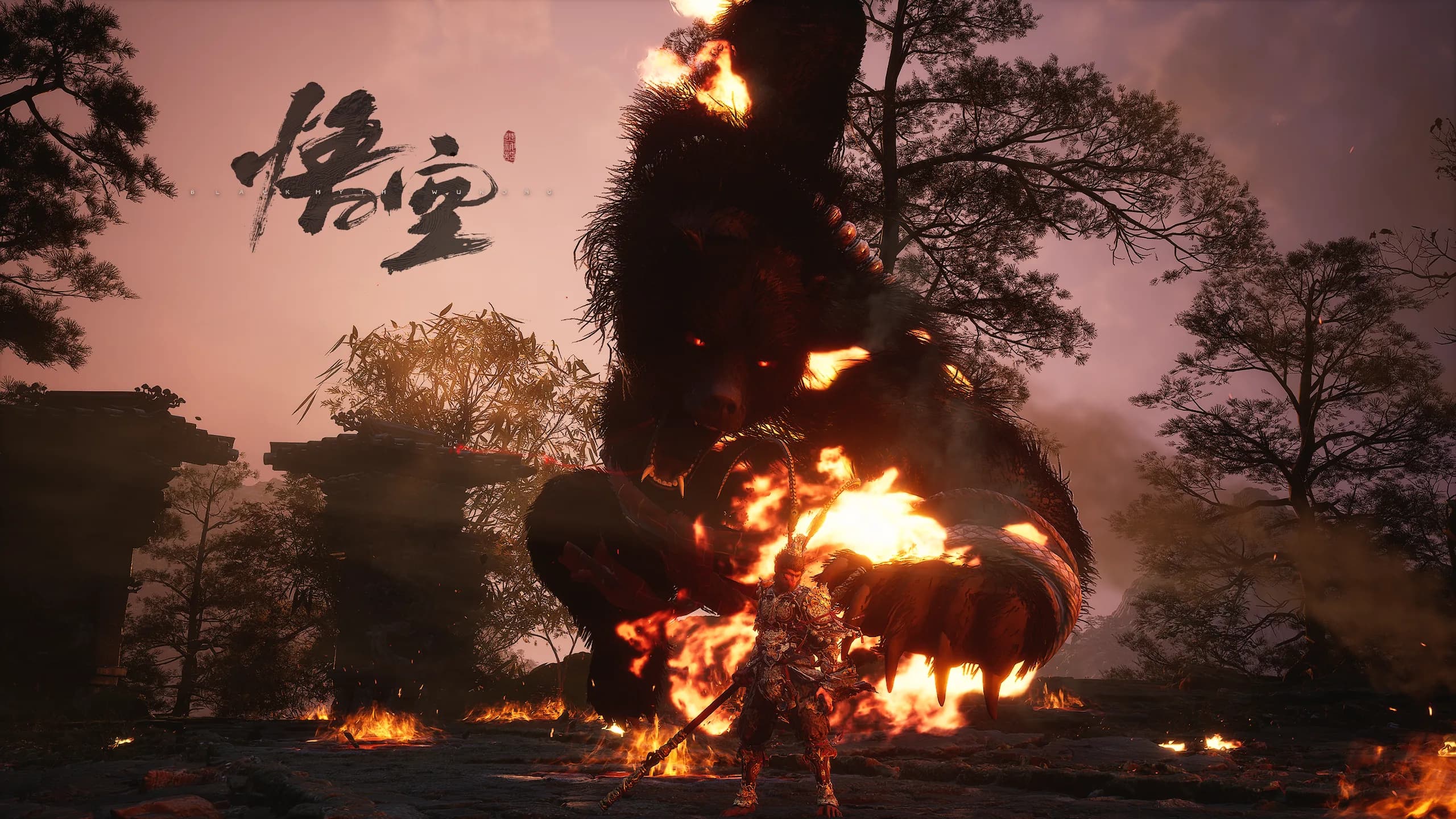 Black Myth Desktop Wallpaper - Black Myth: Wukong 2K desktop wallpaper