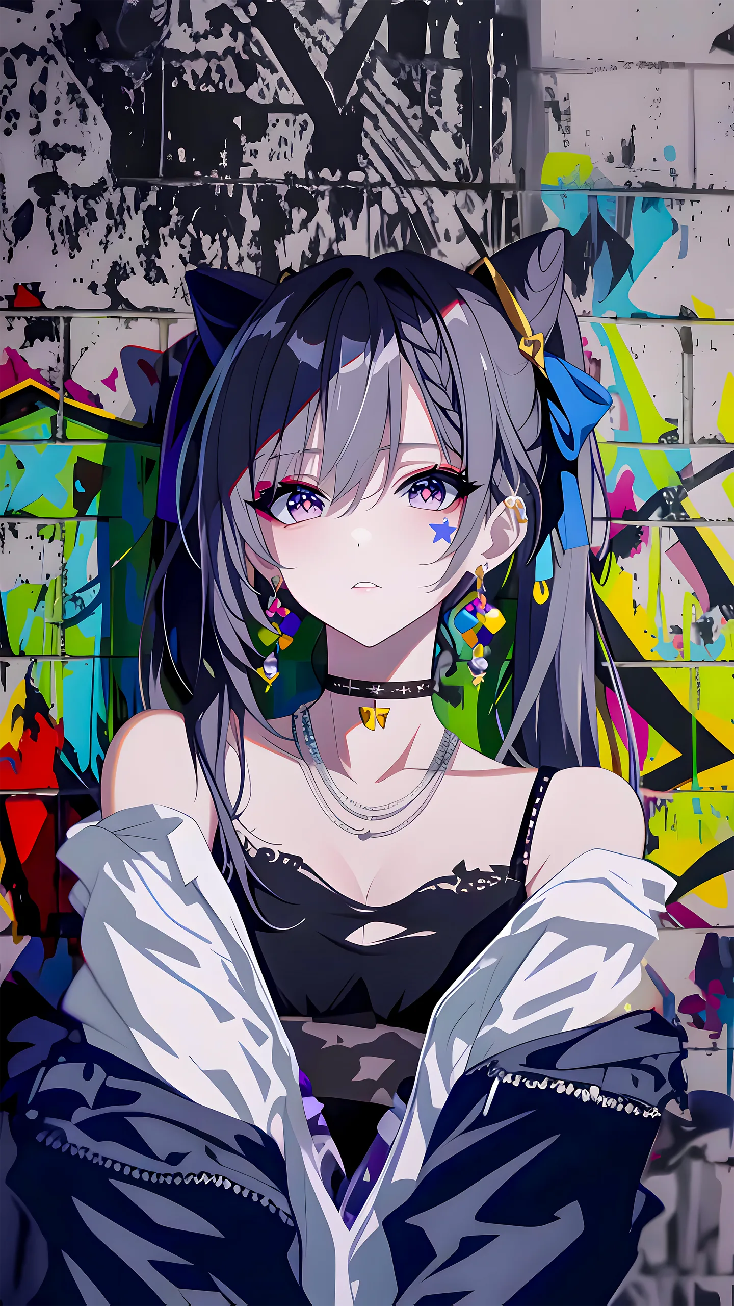 Keqing Fantasy Portrait 01 - Genshin Impact 8K phone wallpaper