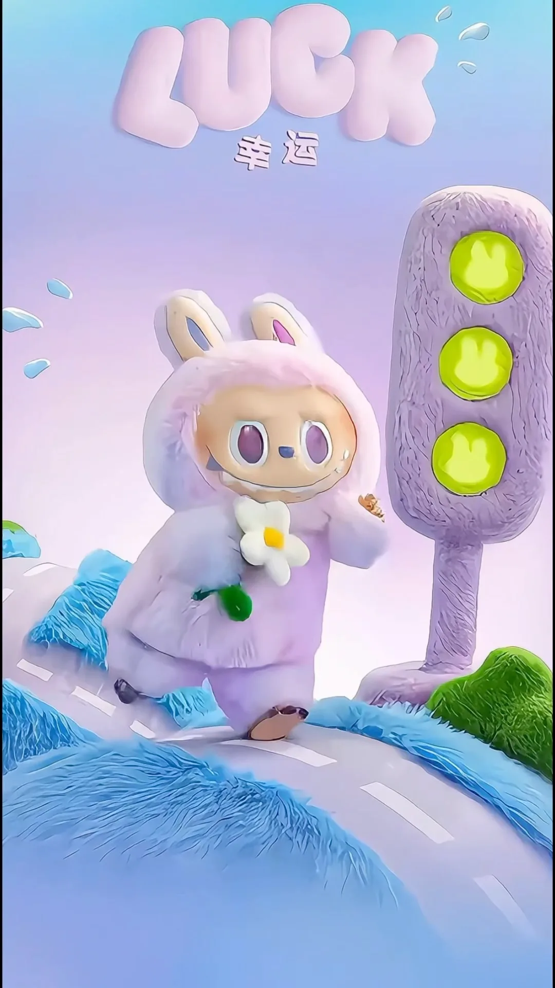 Labubu Designer Toy Portrait 01 - Labubu: The Monsters FHD phone wallpaper