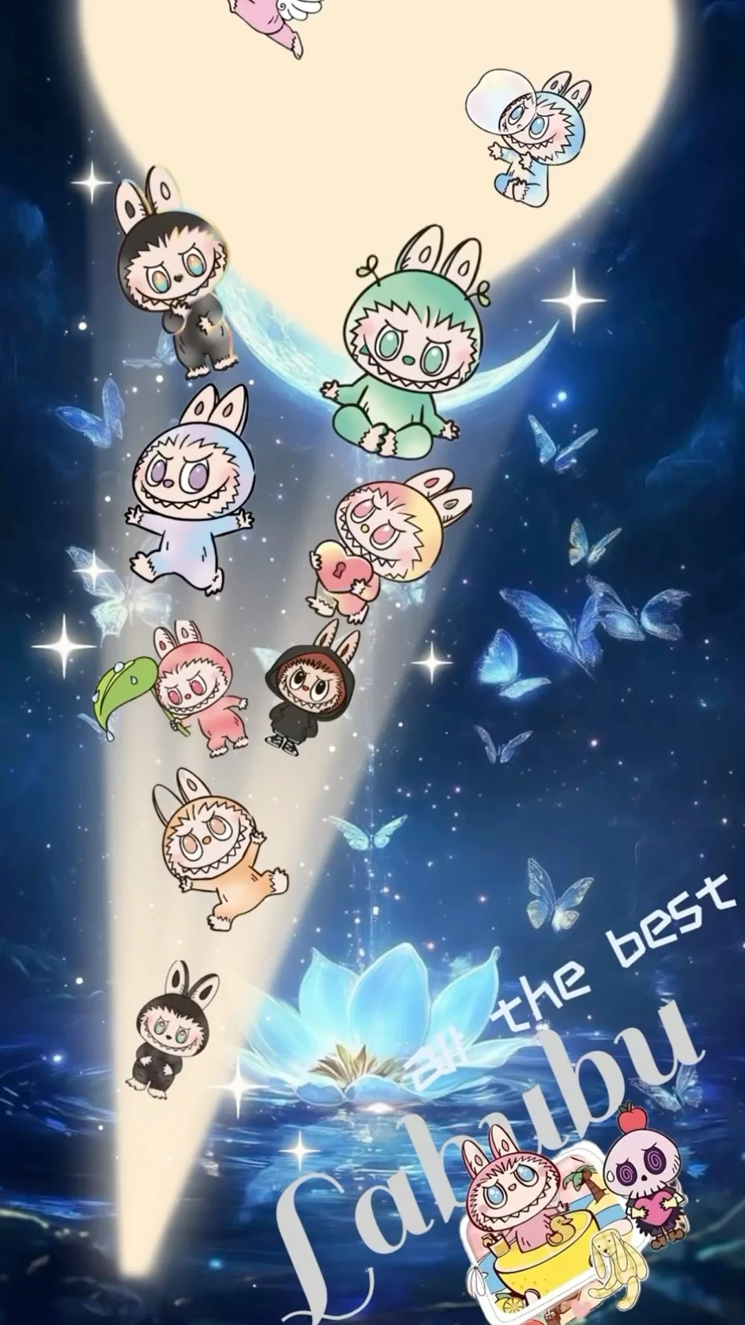 Labubu Designer Toy Portrait 08 - Labubu: The Monsters FHD phone wallpaper