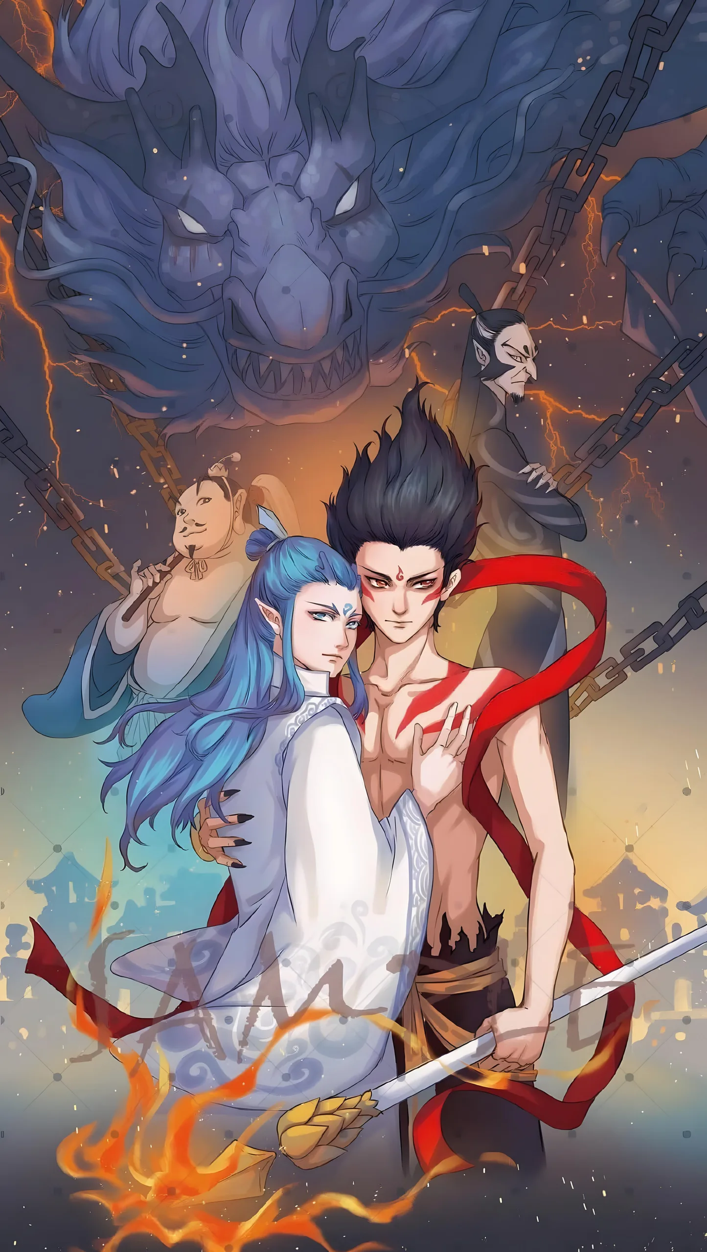 Ne Zha Phone Wallpaper - Ne Zha 8K phone wallpaper